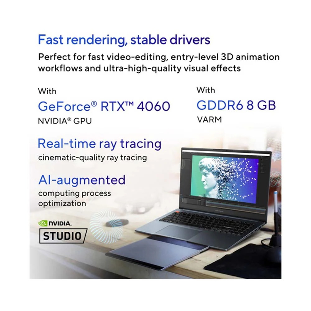 Asus Vivobook Pro Ultrabook 16-Inch Core i9-13900H 1TB SSD Silver - Image 3