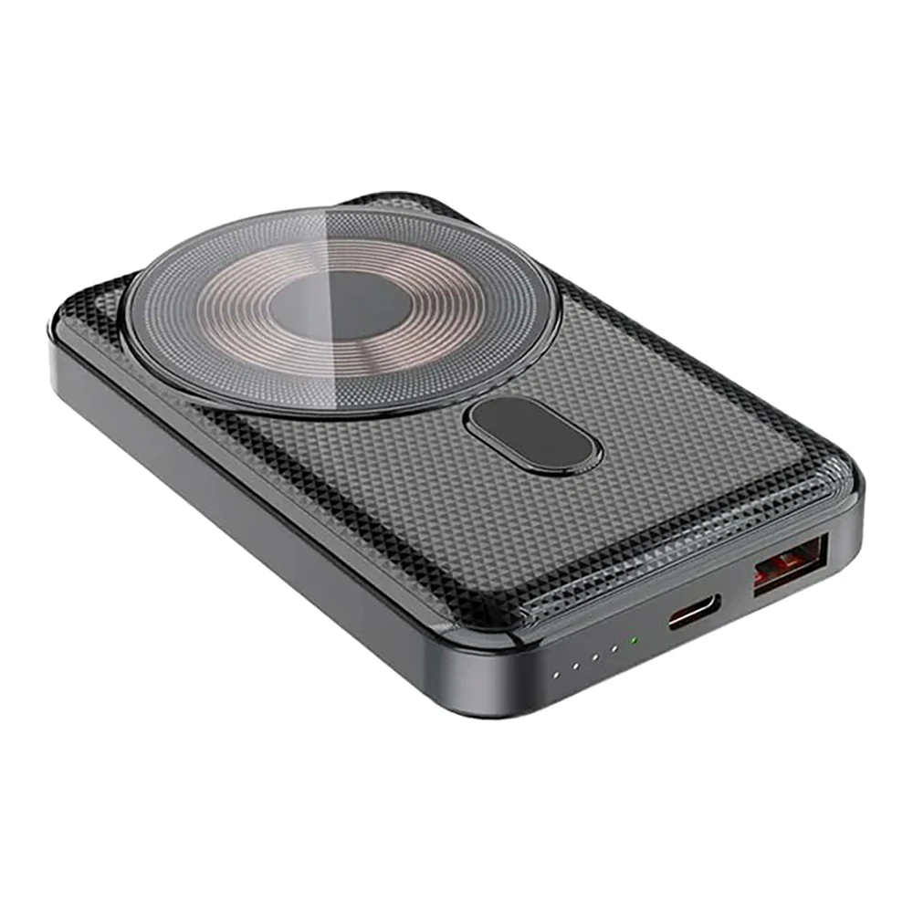 Aspor Wireless Charging Power Bank 1000mAh Black - Image 5