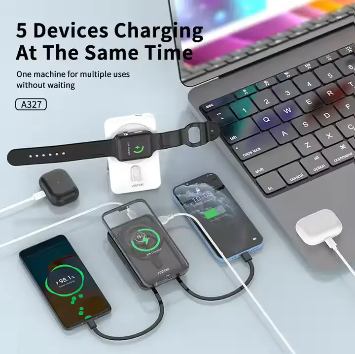 Aspor A327 Magnetic 10000 mAh Power Bank - Image 2