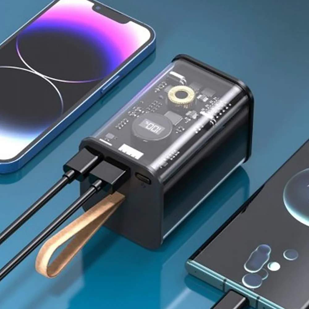 Aspor Transparent Power Bank 20000mAh  Black - Image 2