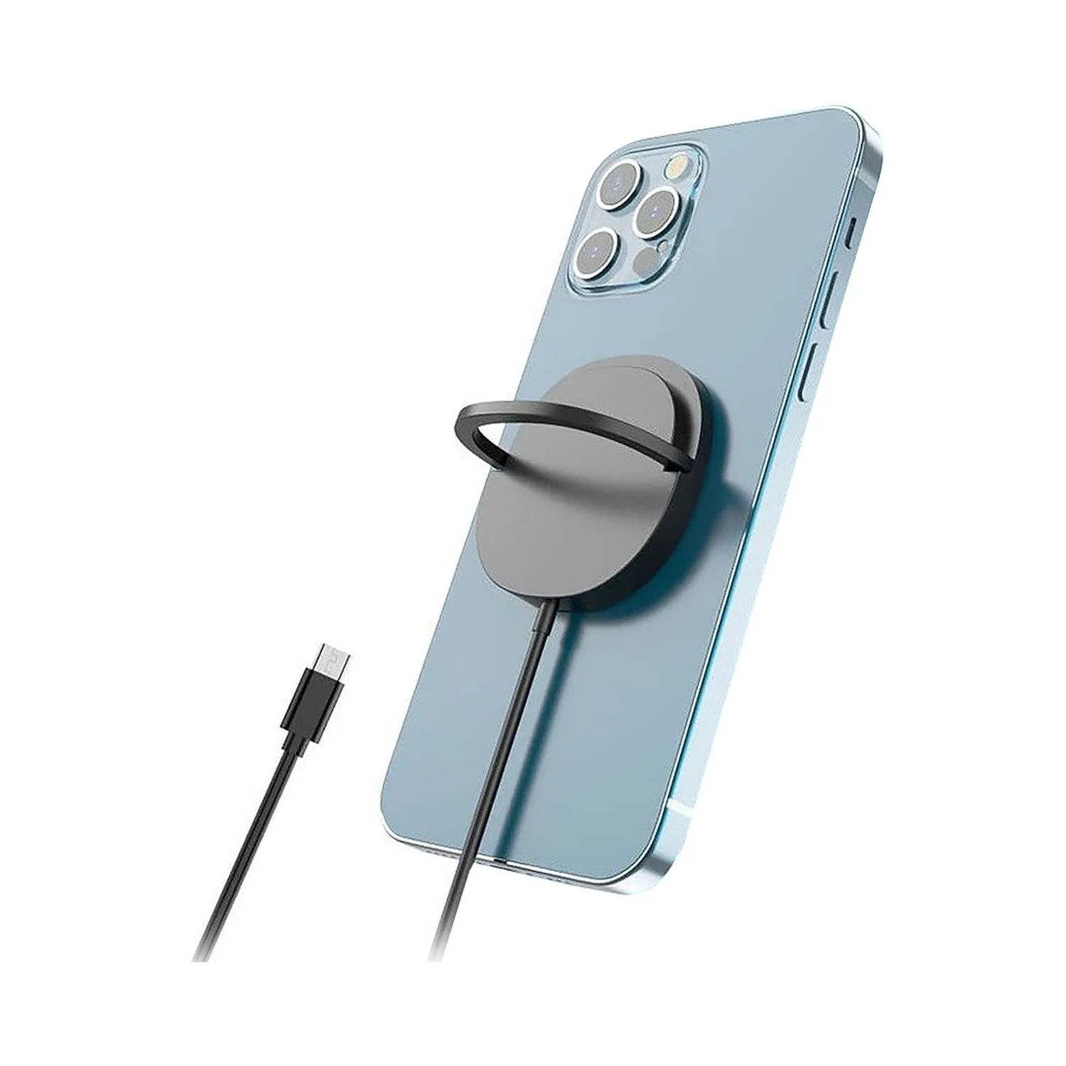 Aspor Magnetic Wireless Charger Black - Image 2