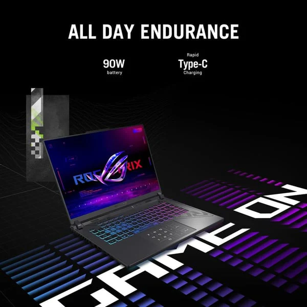 ASUS ROG Strix G614JVR-I9161G Gaming Laptop, Intel 14th Gen i9-14900, 16GB RAM, 1TB SSD, RTX 4060 8GB, 16 WUXGA, Windows 11 Home, Eclipse Grey - Image 10
