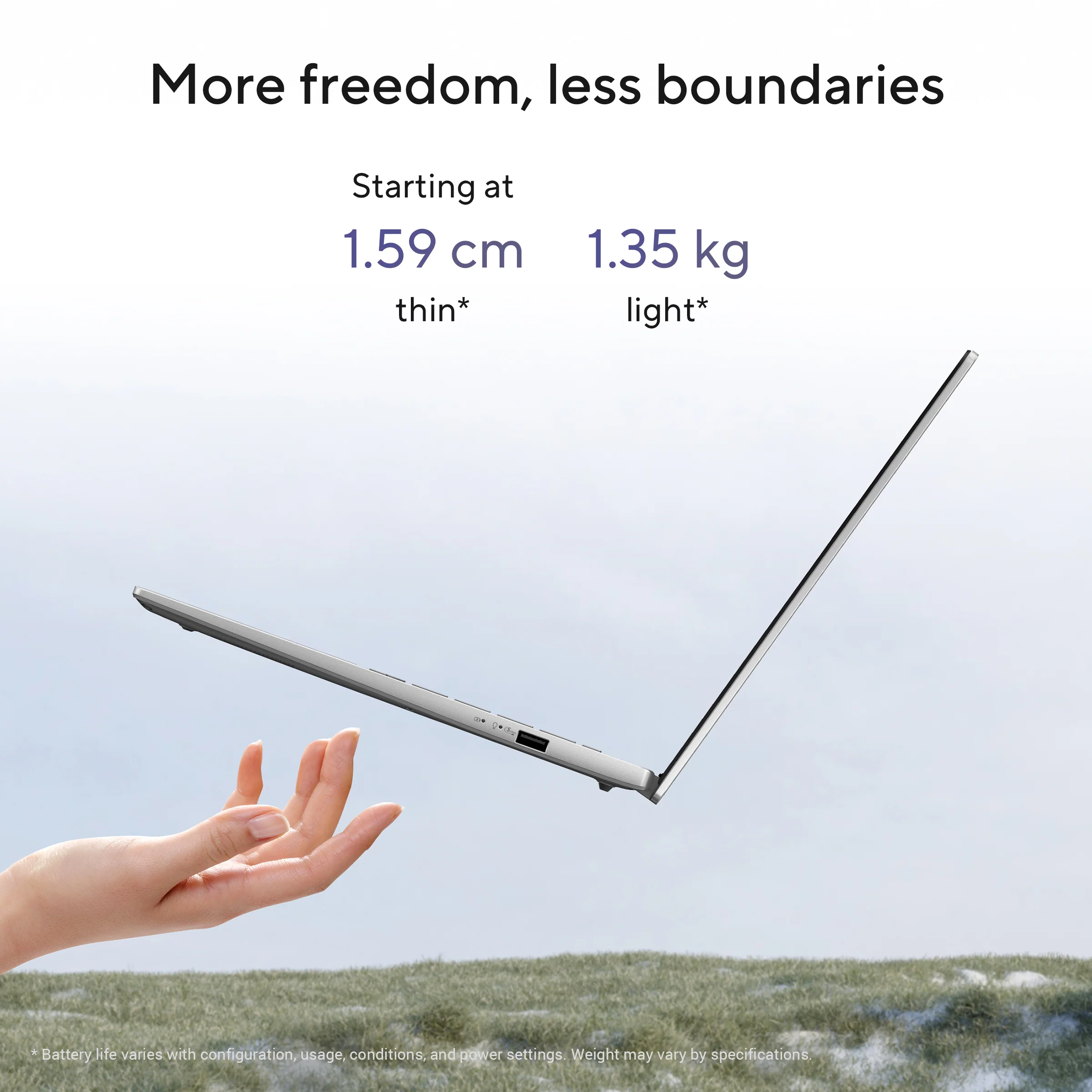 Asus Vivobook S14 Copilot+ PC Laptop 16GB RAM, 1TB SSD, Snapdragon X X1 26 100 Processor, 14-inch display, Matte Gray, S3407QA-KP014W - Image 12