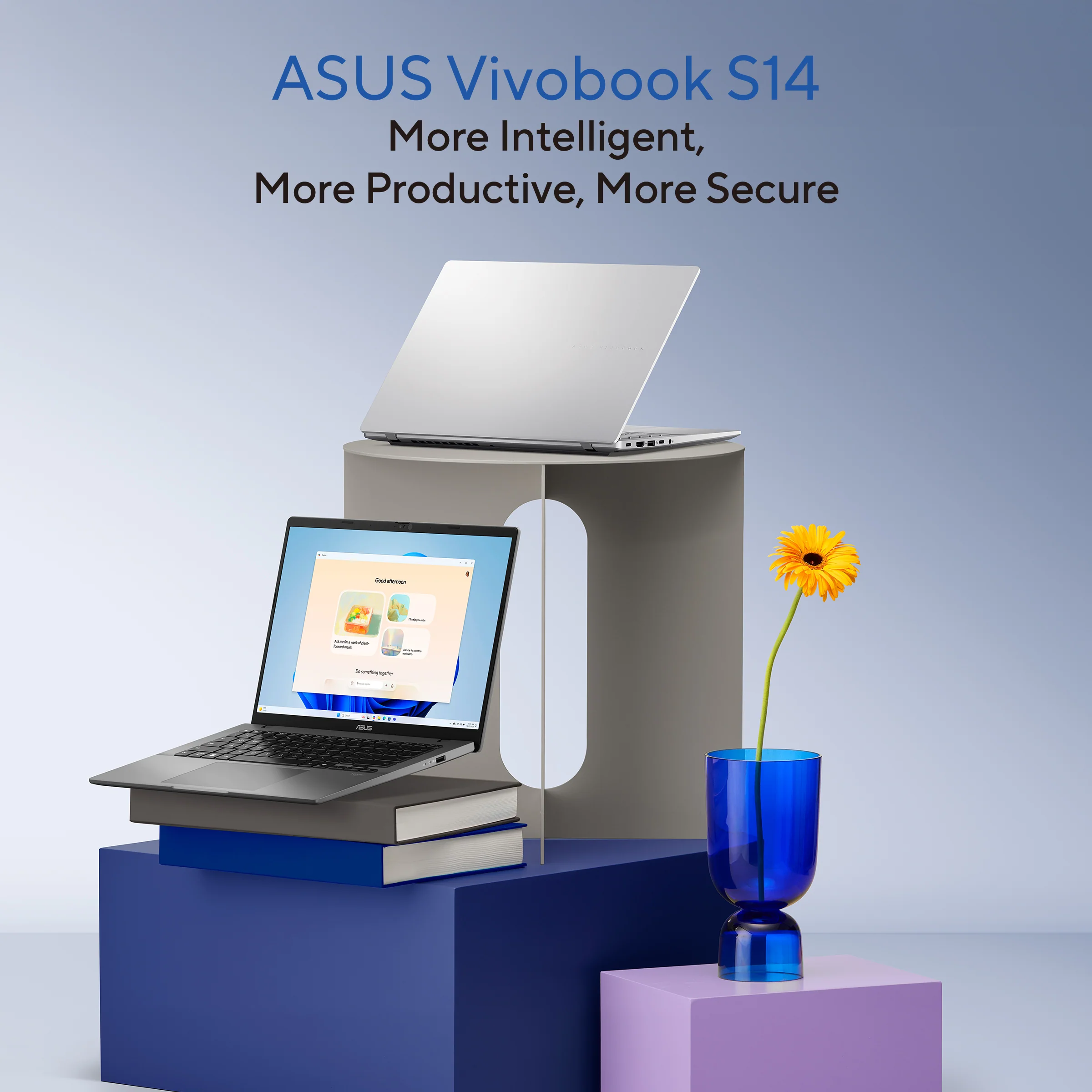 Asus Vivobook S14 Copilot+ PC Laptop 16GB RAM, 1TB SSD, Snapdragon X X1 26 100 Processor, 14-inch display, Matte Gray, S3407QA-KP014W - Image 13
