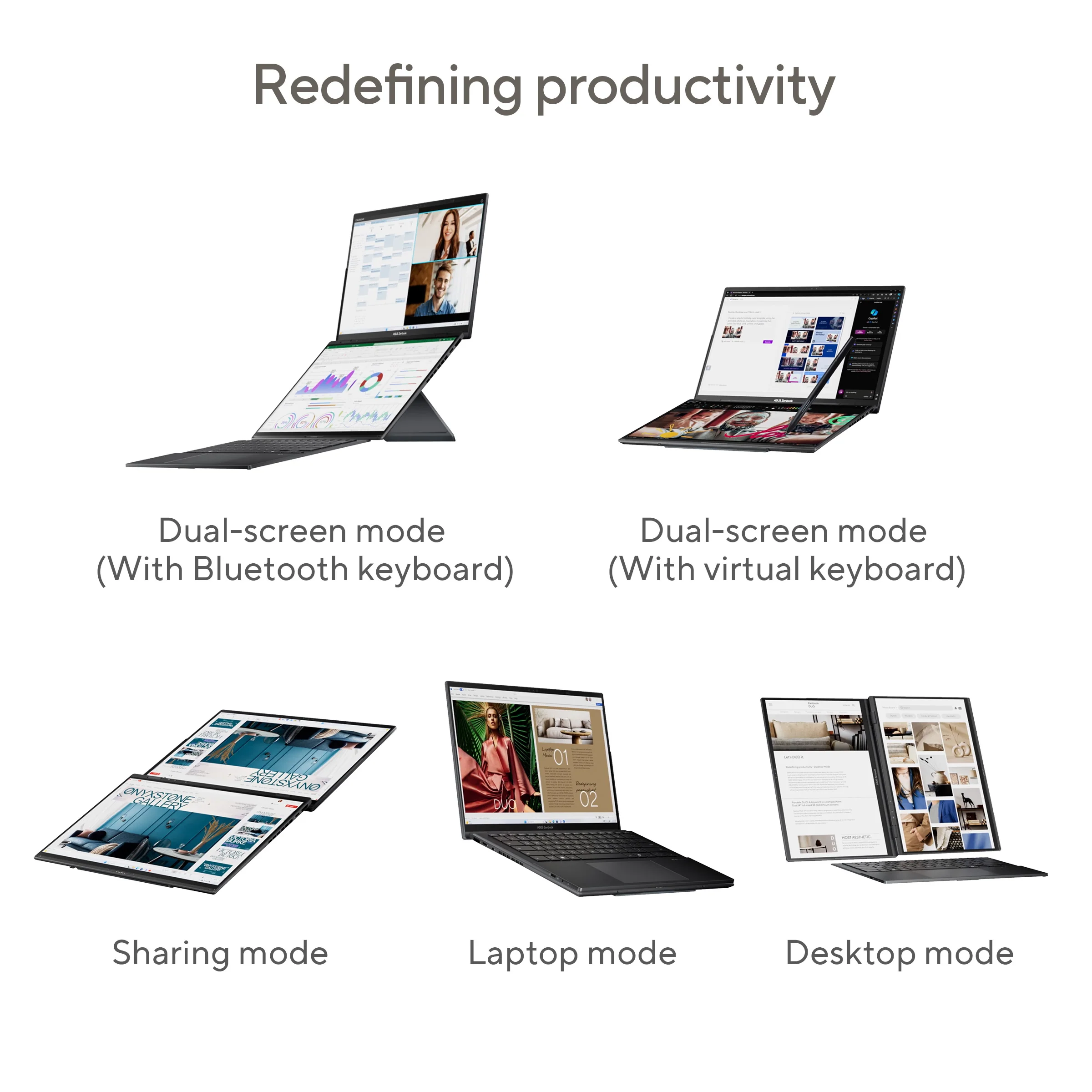 ASUS Zenbook Duo Laptop Intel Core Ultra 7-255H, 32GB LPDDR5X, 1TB SSD, 14-inch 16:10 Touch OLED Display, Windows 11 Home, Inkwell Gray, UX8406CA-OLED7 (2025) - Image 10