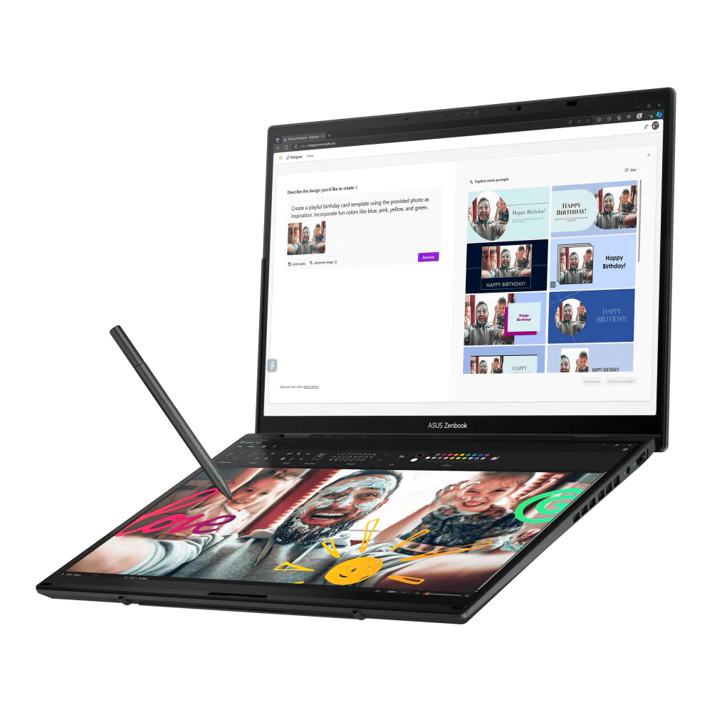ASUS Zenbook Duo Laptop Intel Core Ultra 7-255H, 32GB LPDDR5X, 1TB SSD, 14-inch 16:10 Touch OLED Display, Windows 11 Home, Inkwell Gray, UX8406CA-OLED7 (2025) - Image 15