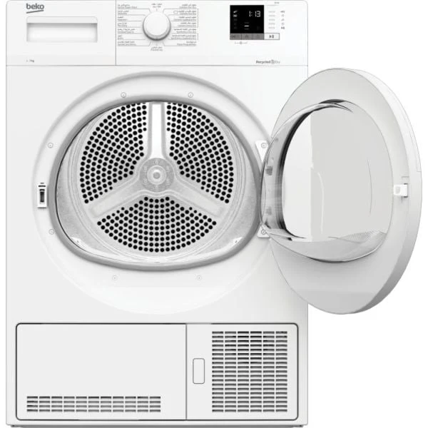 BEKO   DC7W  DRYER, 7 kg capacity, Condenser Dryer, Knob Control, 220-240 Volts, 50 Hz, 7 kg capacity, Turkey, white - Image 3