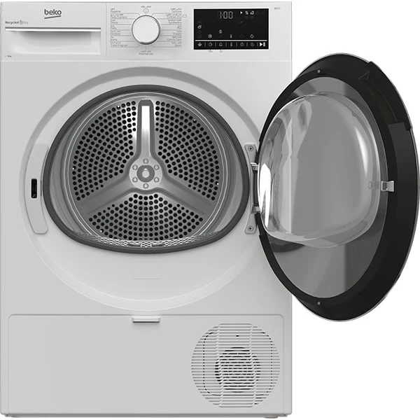 BEKO  DC9W  DRYER, 9 kg Capacity, Condenser Dryer, Knob Control, 220-240 Volts, 50 Hz, 9 kg Capacity, Turkey, white - Image 3