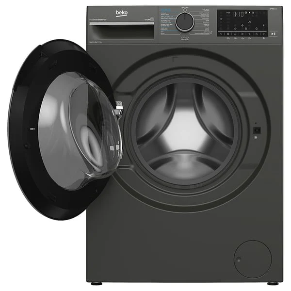 Beko Front Load Washing Machine, 8/5 kg, 1 Year Warranty, Manhattan Gray, WD8514M - Image 3