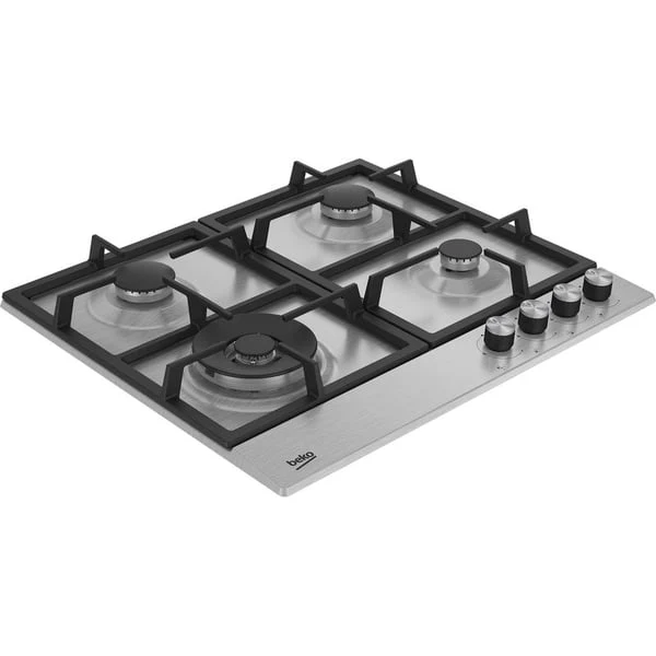BEKO  HIAW64225SXL  BI HOB, 60 cm hob gas, Auto Ignition, Full Safety, Stainless Steel, Knob Control, 220-240 Volts, 50-60 Hz, 60 cm hob gas, Turkey, Inox - Image 2