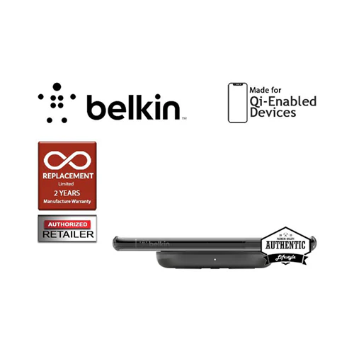 Belkin 15W Fast Wireless Charging Pad Black - Image 4