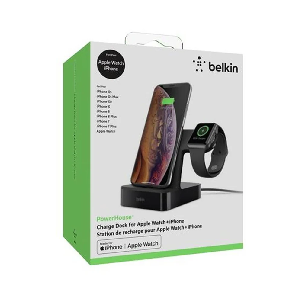 Belkin 2-In-1 Wireless Charger For Apple iPhone & iWatch Black - Image 3