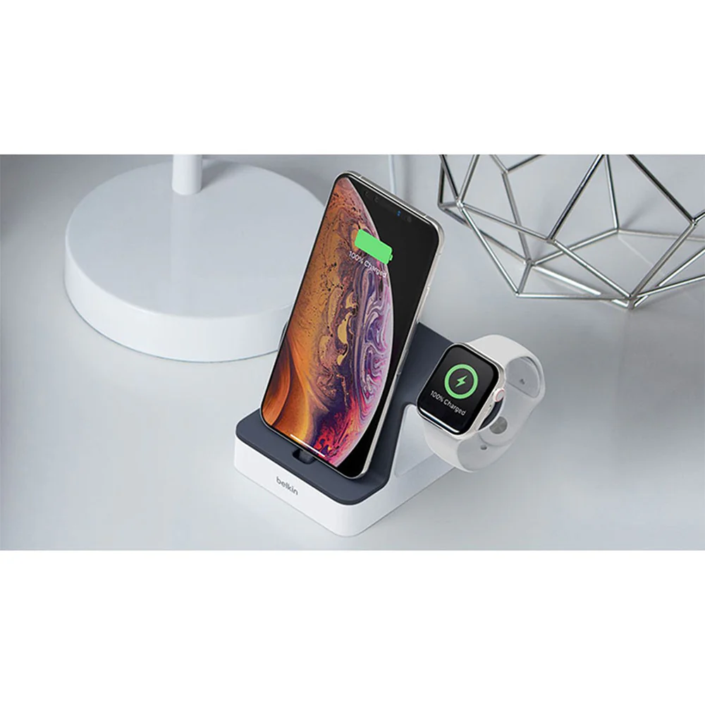 Belkin 2-In-1 Wireless Charger For Apple iPhone & iWatch Black - Image 4