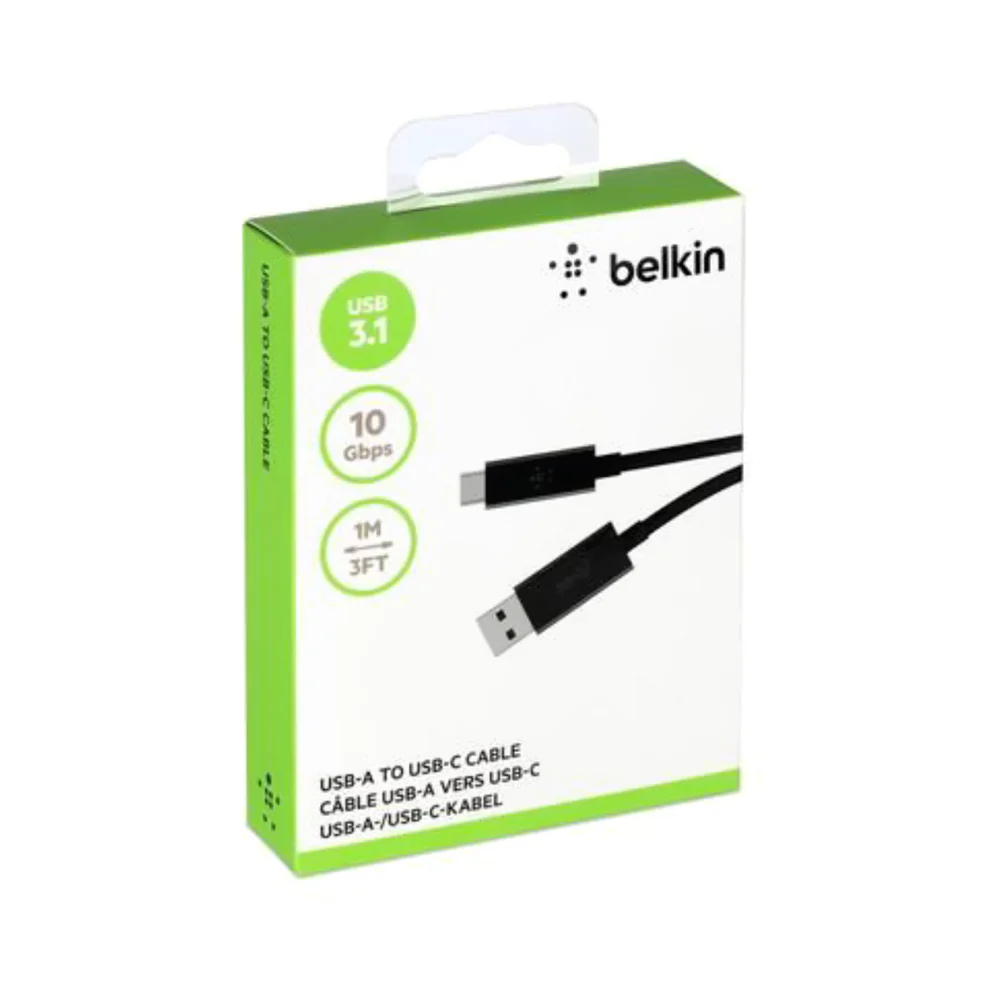 Belkin 3.1 USB-A to USB-C Cable Black - Image 3