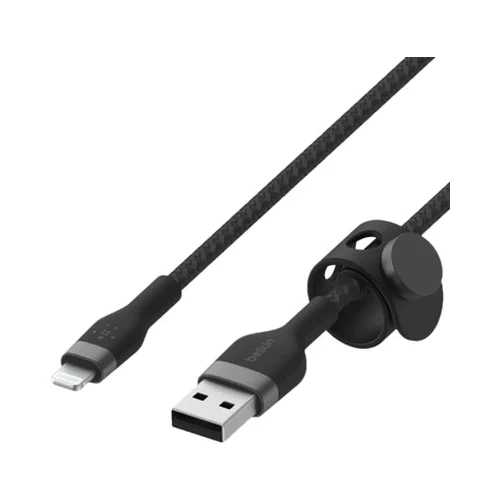 Belkin BoostCharge Pro Flex Silicone USB Type-A To Lightning Cable Black - Image 3