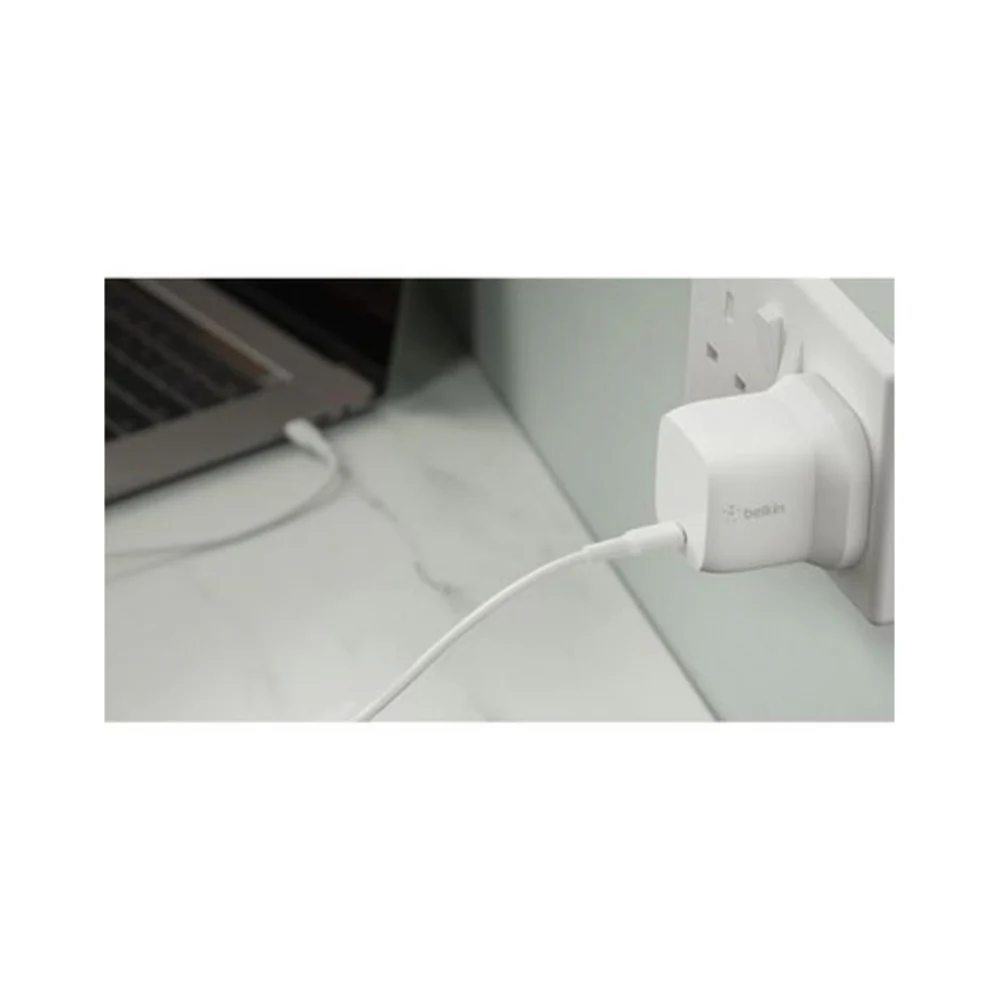 Belkin Boostcharge USB-Pd Gan Wall Charger White - Image 6