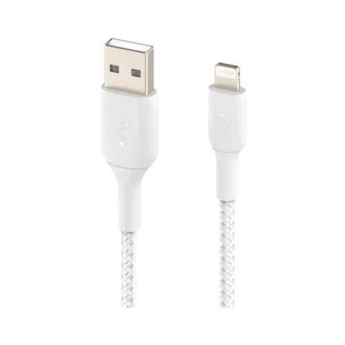 Belkin Braided USB-A to Lightning Cable 3M White
