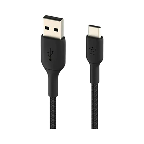 Belkin Braided USB-C To USB A Cable 100cm Black - Image 2