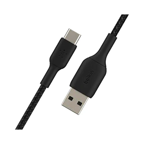 Belkin Braided USB-C To USB A Cable 100cm Black - Image 3