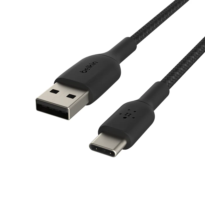 Belkin Braided USB-C To USB A Cable 100cm Black - Image 5