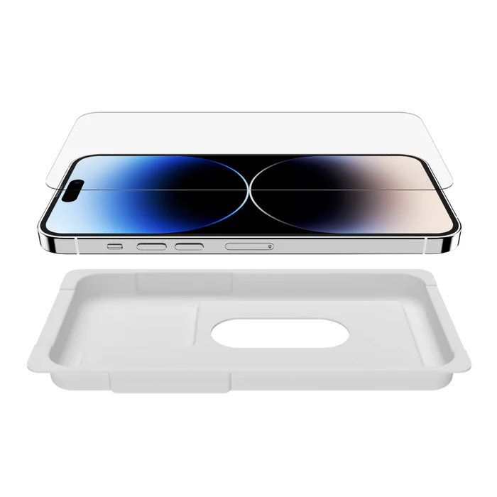 Belkin Ultraglass Antimicrobial Screen Protector Tempered Glass For Apple iPhone 14 Pro Clear - Image 4