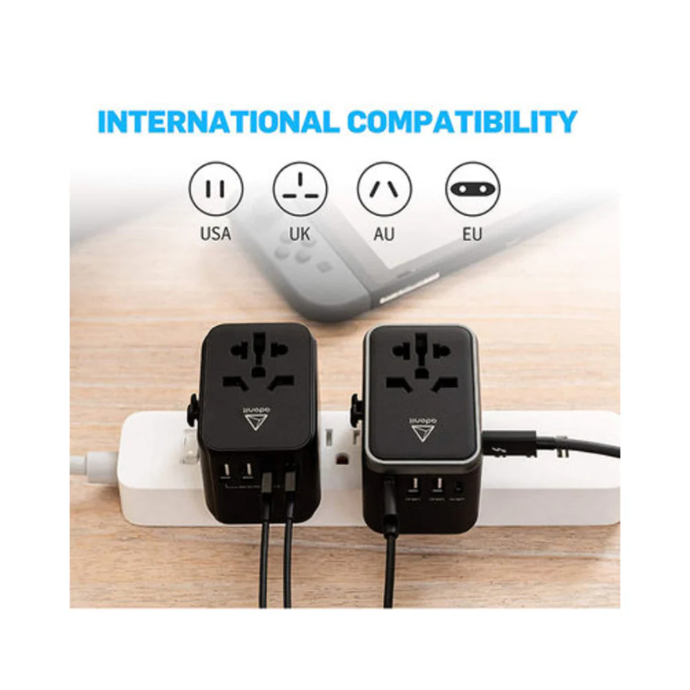 Adonit Universal Travel Wall Charger Black - Image 5