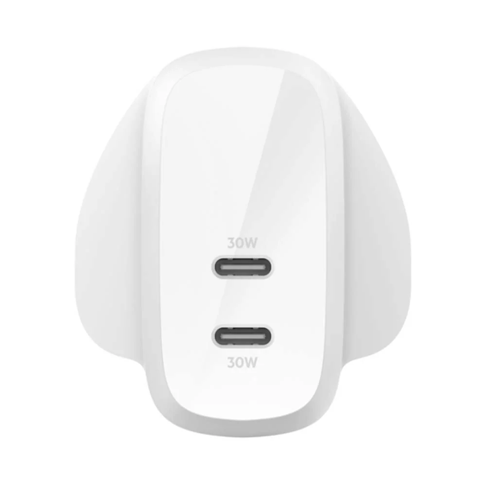Belkin 2 Port USB-C Wall Charger with PPS 60W White - Image 6