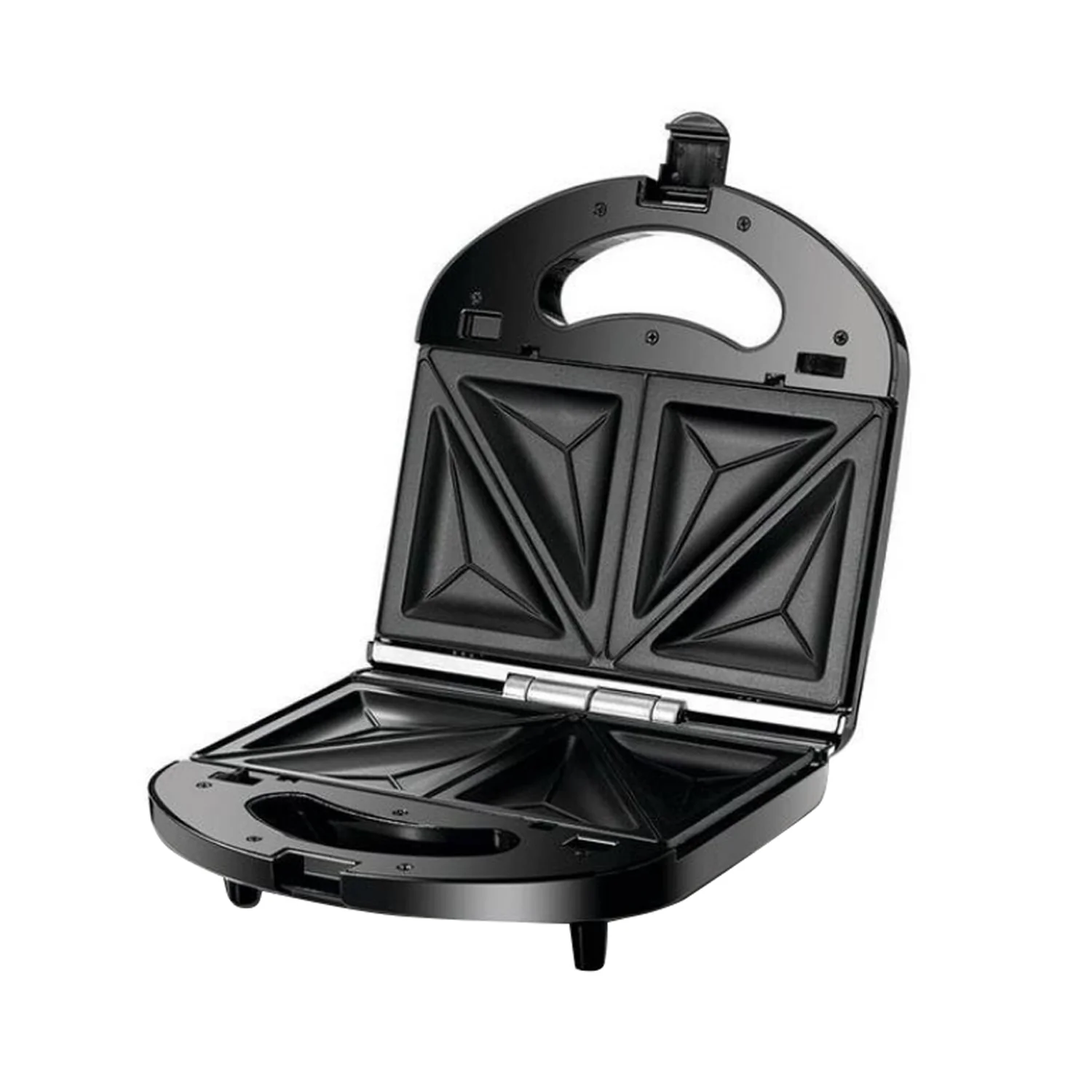 Black + Decker 3 In 1 Interchangeable 780W TS2130-B5, Grill & Waffle& Sandwich Maker Silver/Black - Image 2