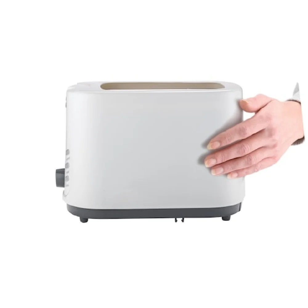 Black + Decker 750W 2 Slice Cool Touch Bread Toaster, White - ET125-B5 - Image 3