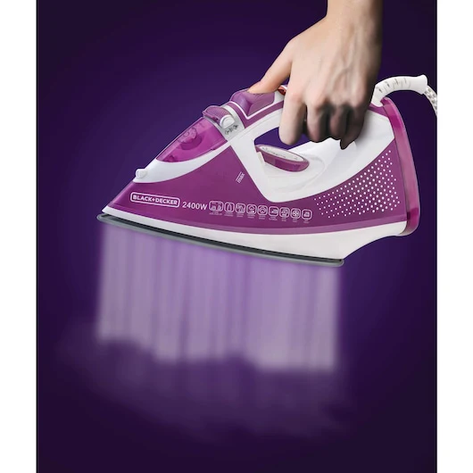 Black + Decker MPP+ Steam Iron with Auto Shutoff and Ceramic Soleplate, 2400W, X2450-B5 - Image 5