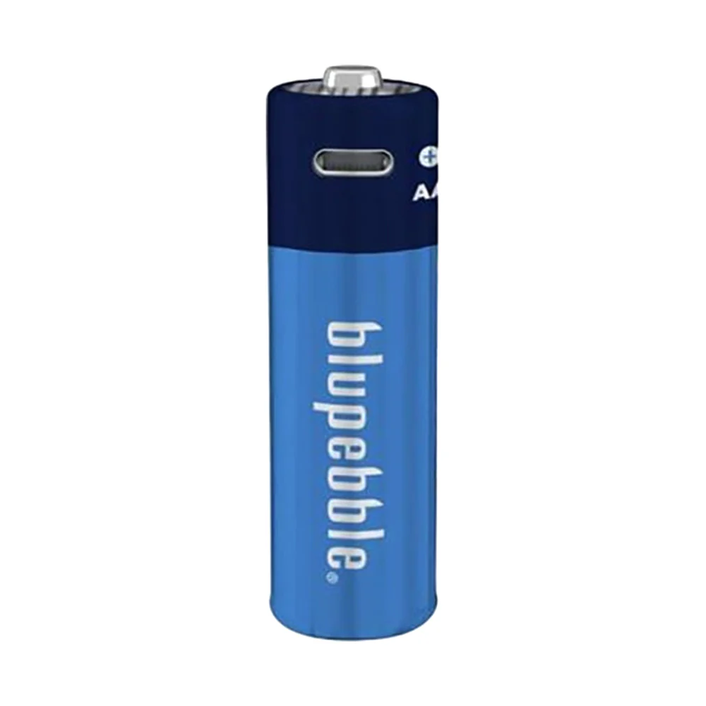 Blupebble 2-Piece BluCell Rechargeable AA Battery 1600mAh Blue