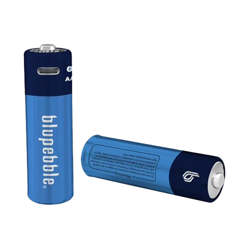 Blupebble 2-Piece BluCell Rechargeable AA Battery 1600mAh Blue - Image 4