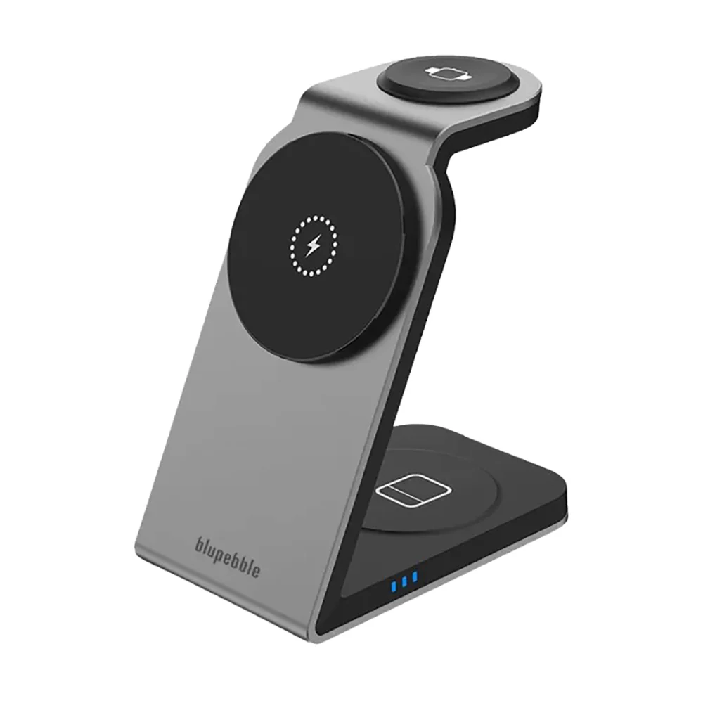 Blupebble 3-in-1 MagSafe Charging Stand Space Grey