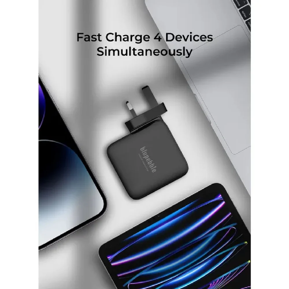 Blupebble 4-Port PD GaN Fast Charger 140W Black - Image 4