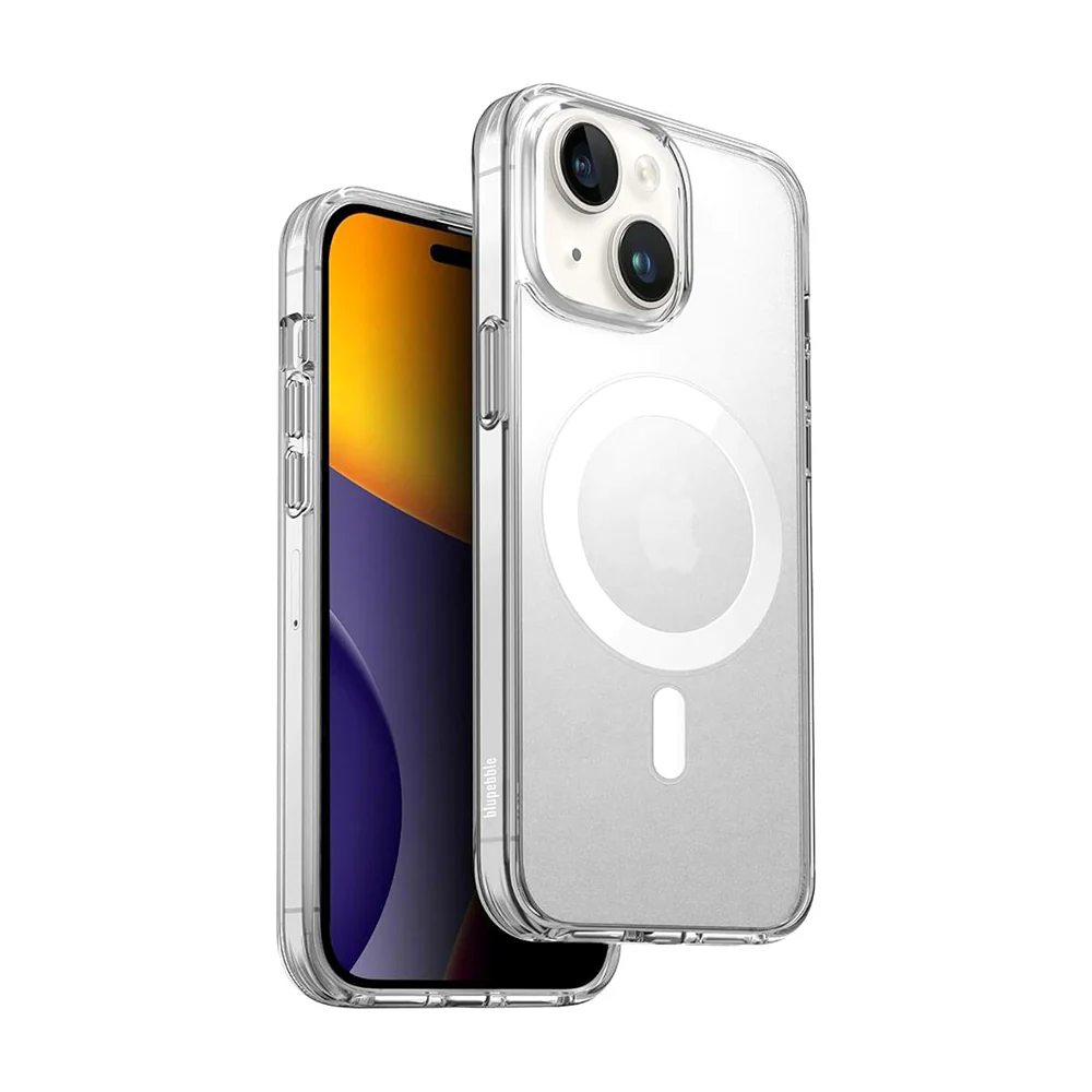 Blupebble Magsafe Safety Phone Case Crystal Clear for Apple Iphone 15 Pro