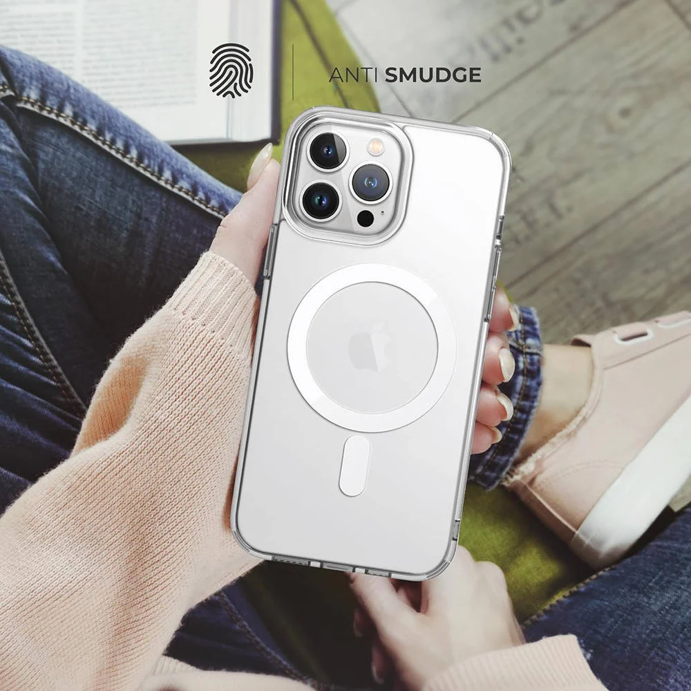 Blupebble Magsafe Safety Phone Case Crystal Clear for Apple Iphone 15 Pro Max - Image 3