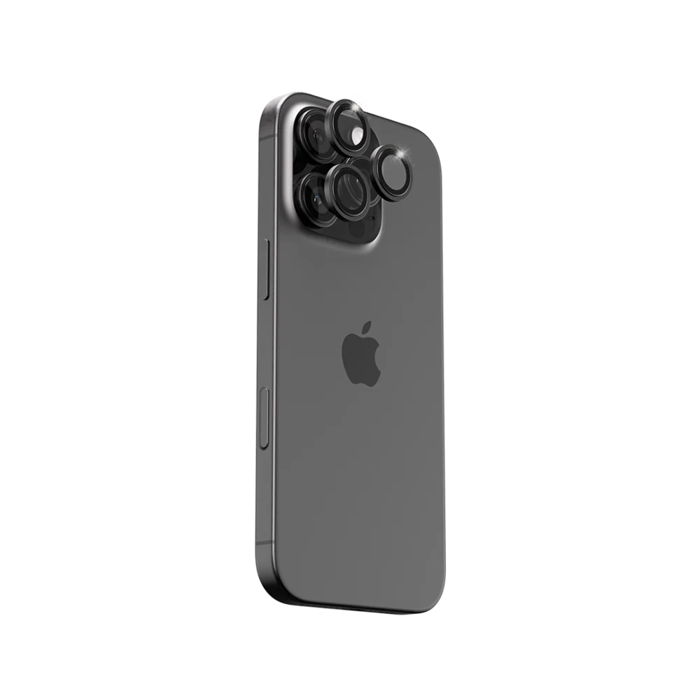 Blupebble Graphene Camera Lens iPhone 16Pro/16Pro Max, Black