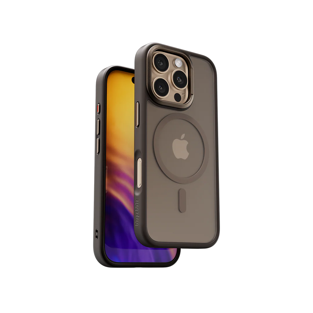 Blupebble Hybrid Matte Case with MagSafe for iPhone 16 Pro 6.3-inch, Rose Gold