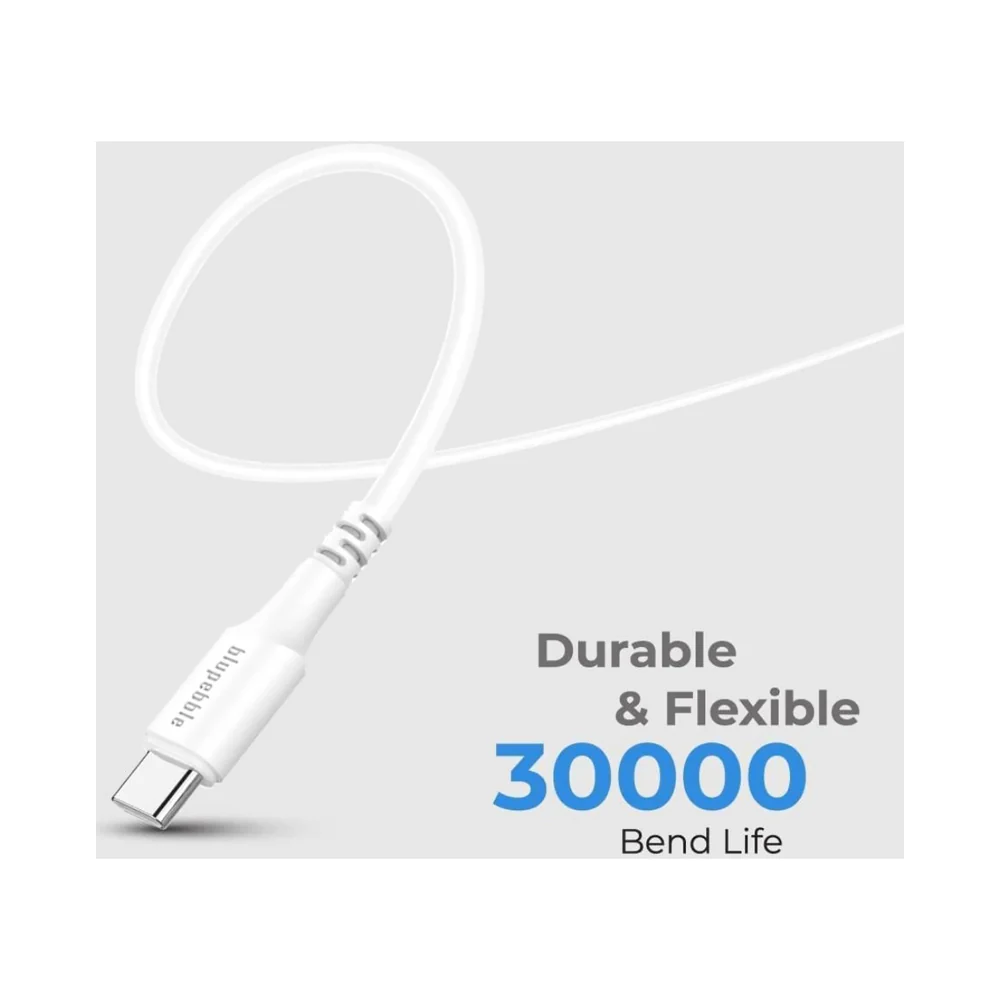 Blupebble Powerflow USB-C Cable 120cm White - Image 4