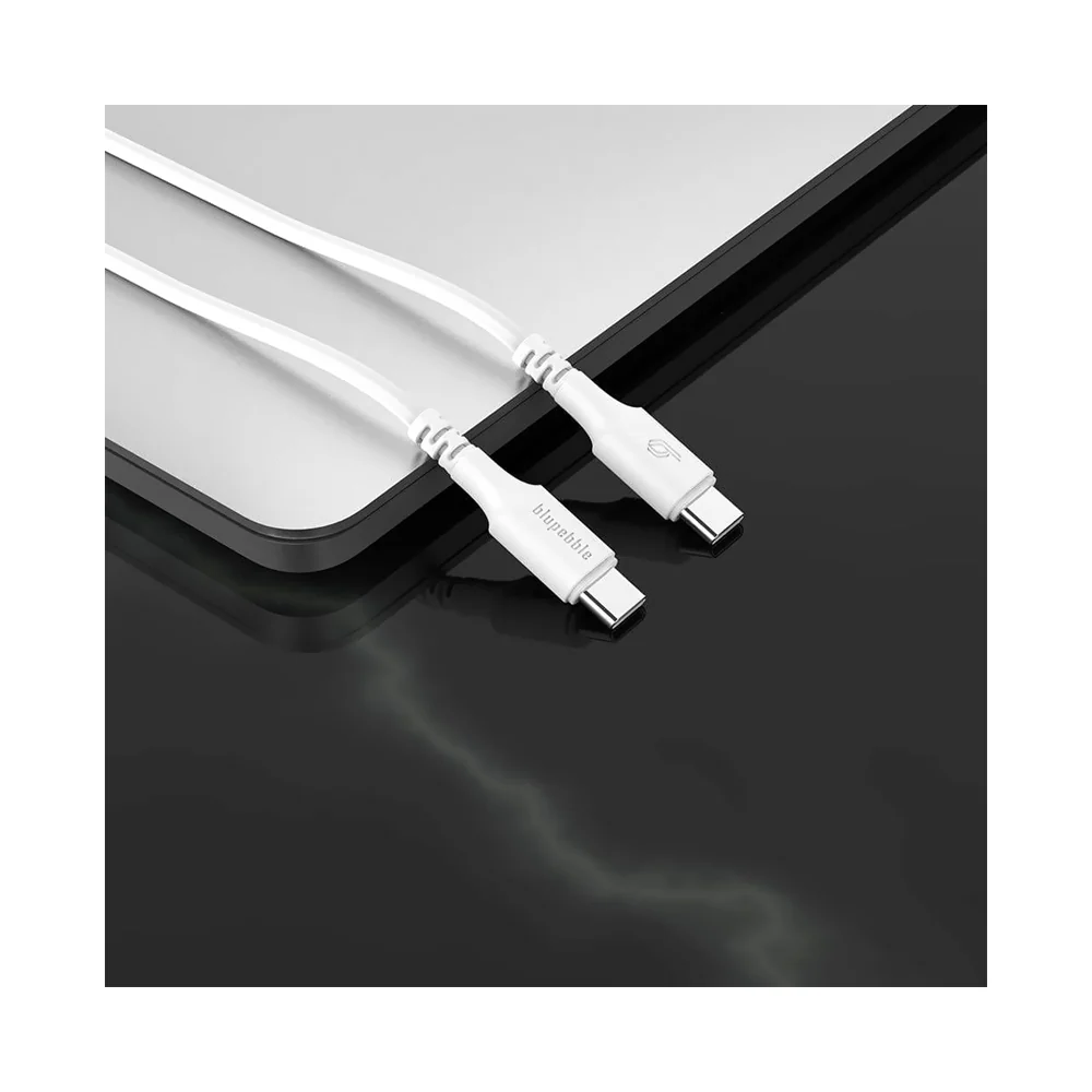 Blupebble Powerflow USB-C Cable 120cm White - Image 5