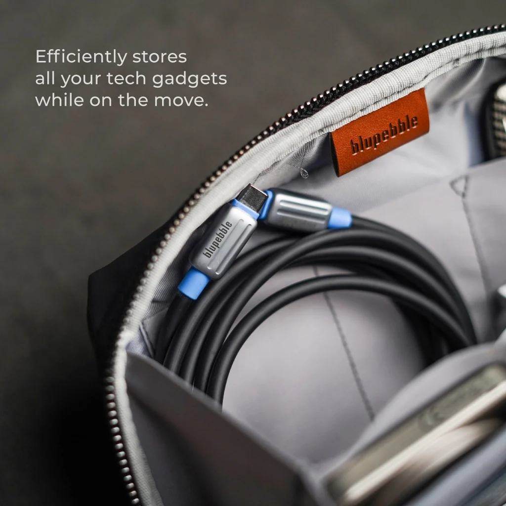 Blupebble Urban Pebble Gear Storage Bag, Dark Grey - Image 2