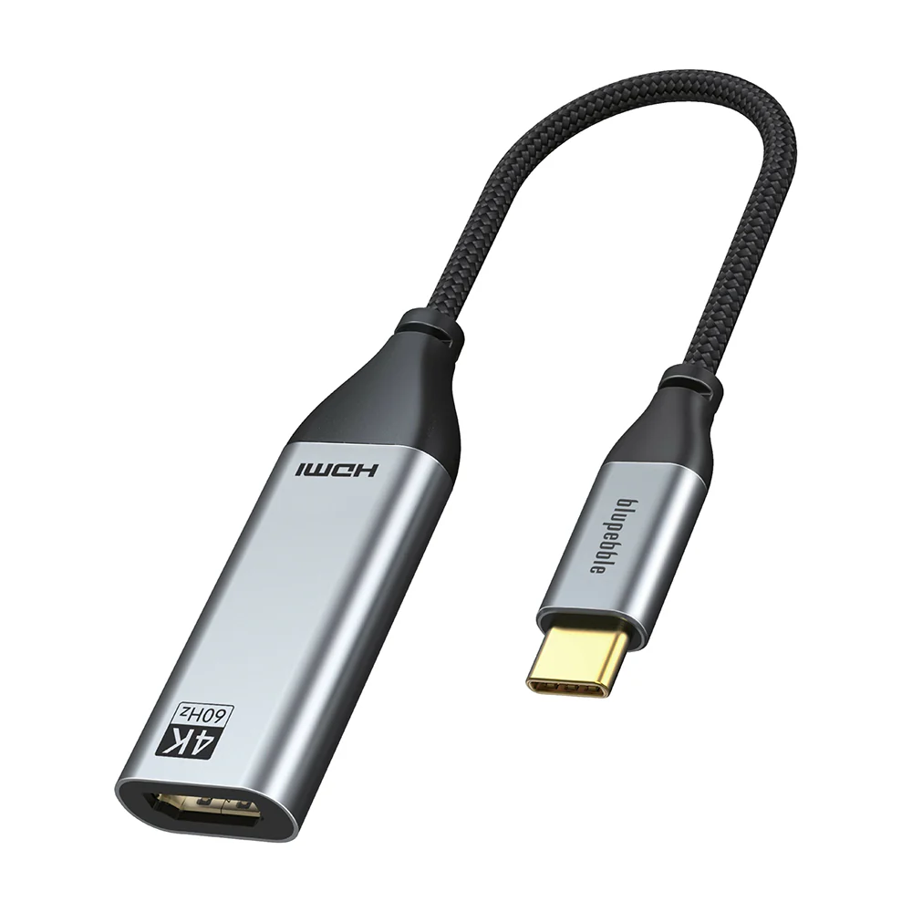 Blupebble USB-C to HDMI Adapter Grey