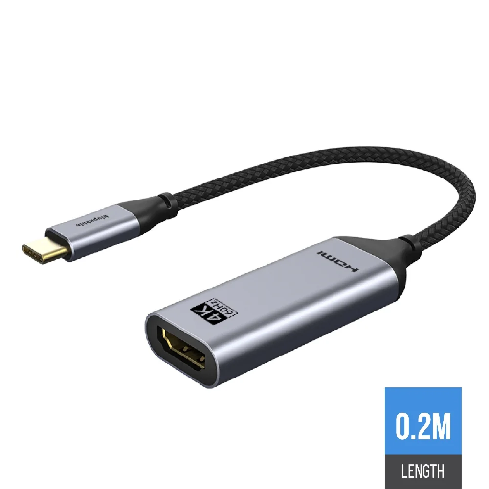 Blupebble USB-C to HDMI Adapter Grey - Image 4