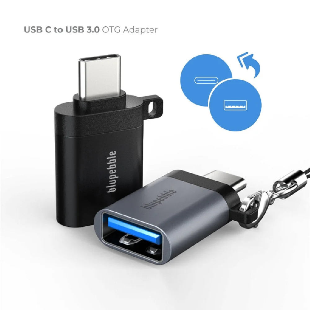 Blupebble USB C to USB 3.0 OTG Adapter Grey - Image 5