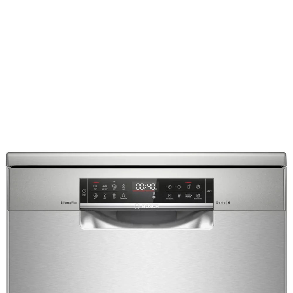 Bosch 13 Place Settings Freestanding Dishwasher 60cm Silver SMS6ECI38M - Image 2