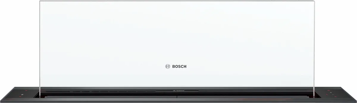 Bosch Series 8 downdraft hood 80 cm clear glass, Black, DDW88MM60B