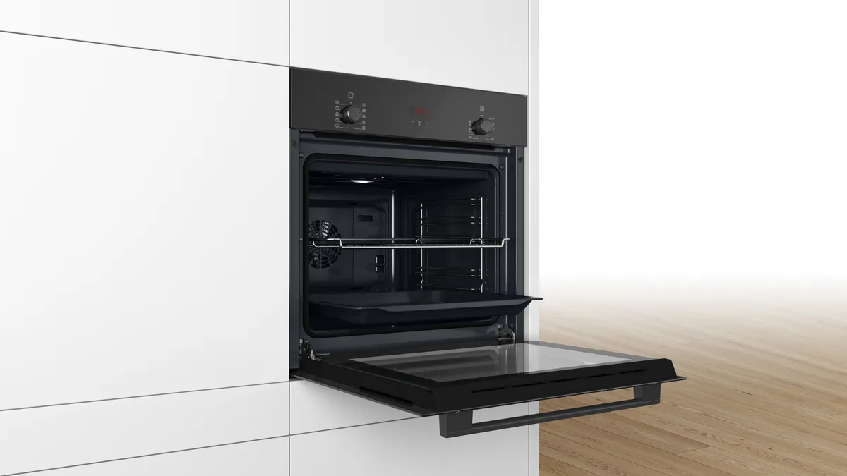 BOSCH SERIES 2 BUILT-IN OVEN 60 CM, Black, HBF512BB1M - Image 4