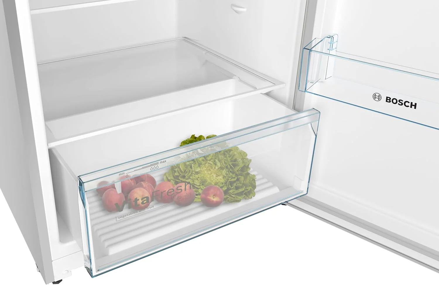 Bosch Series 4 Free Standing Top Mount Refrigerator 485L, Stainless Steel – KDN55NLE0M - Image 3