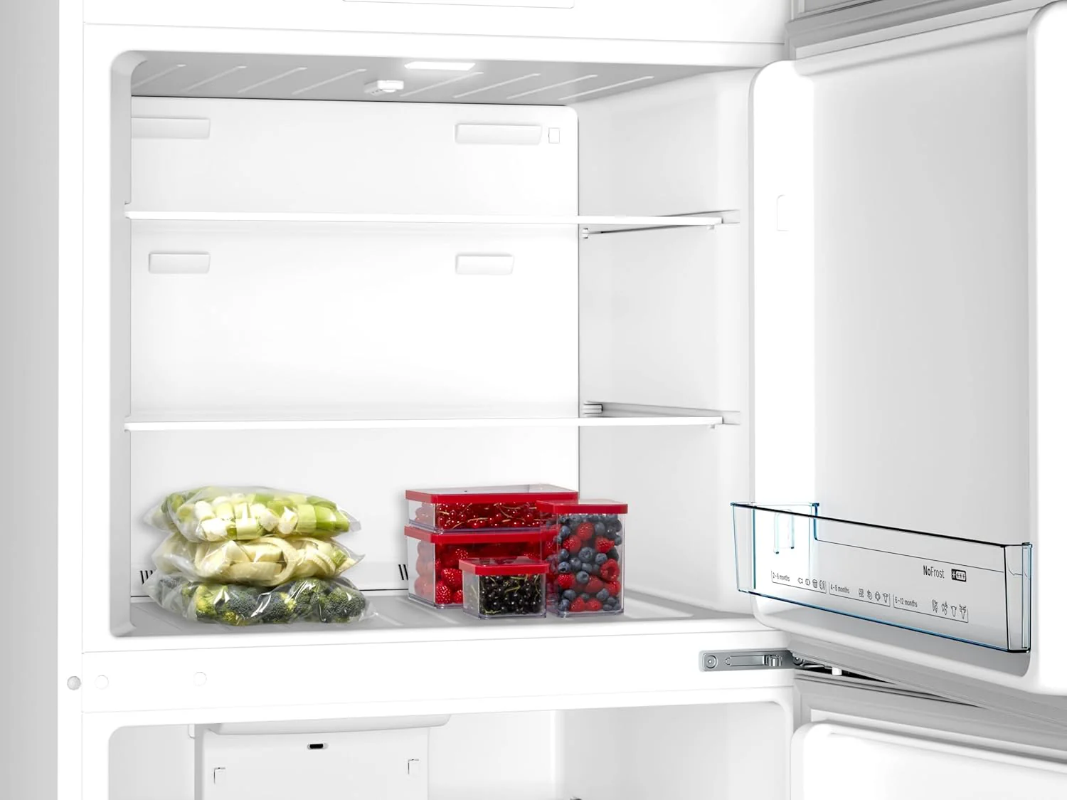 Bosch Series 4 Free Standing Top Mount Refrigerator 485L, Stainless Steel – KDN55NLE0M - Image 5