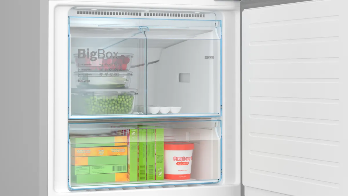 Bosch Series 4 Free Standing Bottom Refrigerator, 480L, Stainless Steel – KGN55VLE0M - Image 6